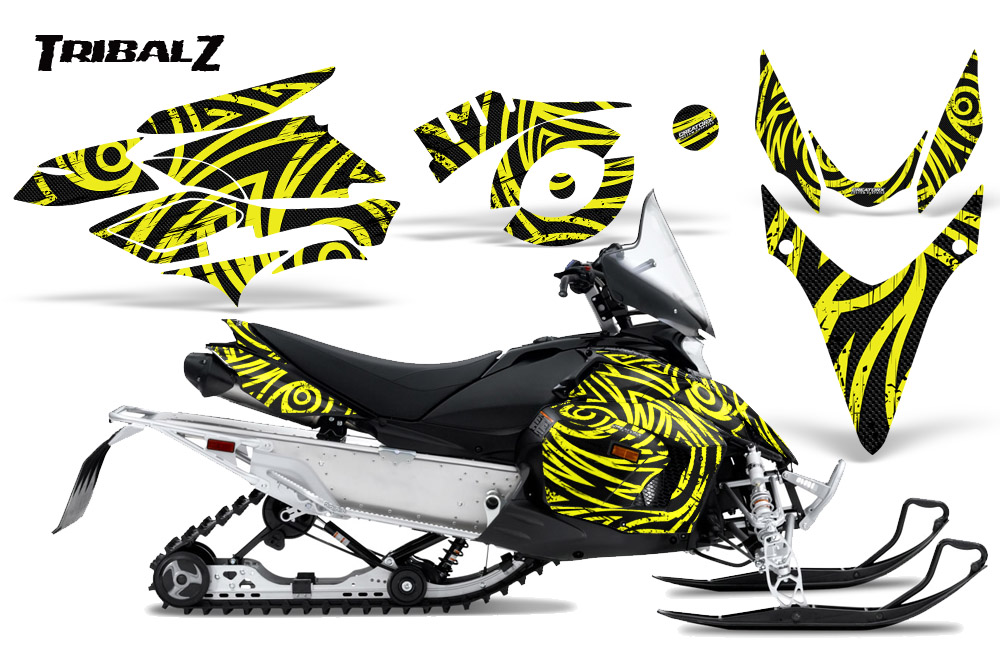 Yamaha Phazer Graphics TribalZ Yellow Lite